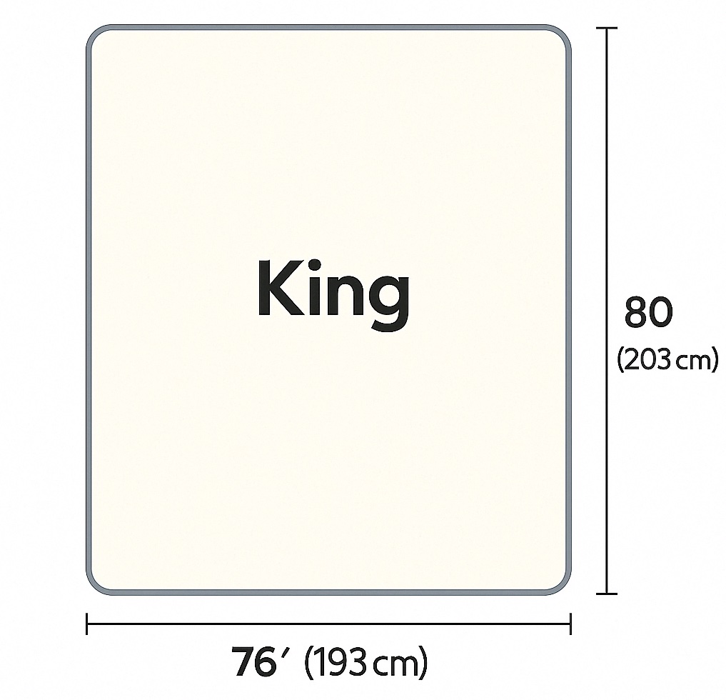 King size bed dimensions