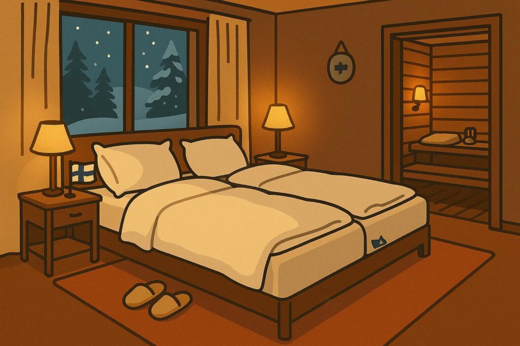 Hotel sleeping and bed size in hotels in Finland