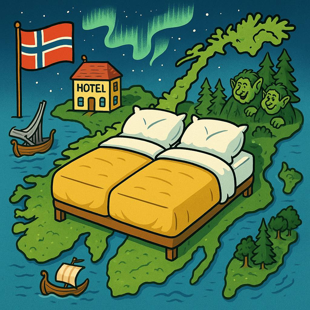 Hotel bed size in Norway